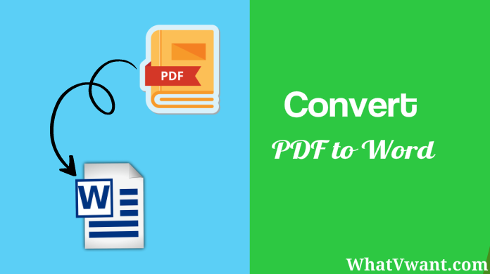word will not convert your pdf to an editable word document